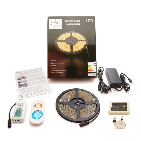Streifen-set Warm-weiss 5050 Deluxe IP65 Smart Bild1